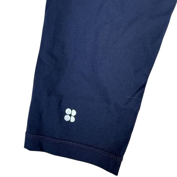Sweaty Betty Women Navy Power Crop-50cm/20in Leggings Size XS Running Training - Picture 3 of 6